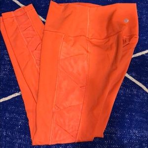 salmon full length lululemon leggings